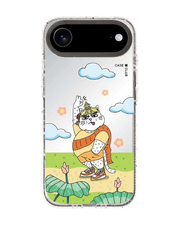 iphone air clear mirror magsafe guardian angel cat