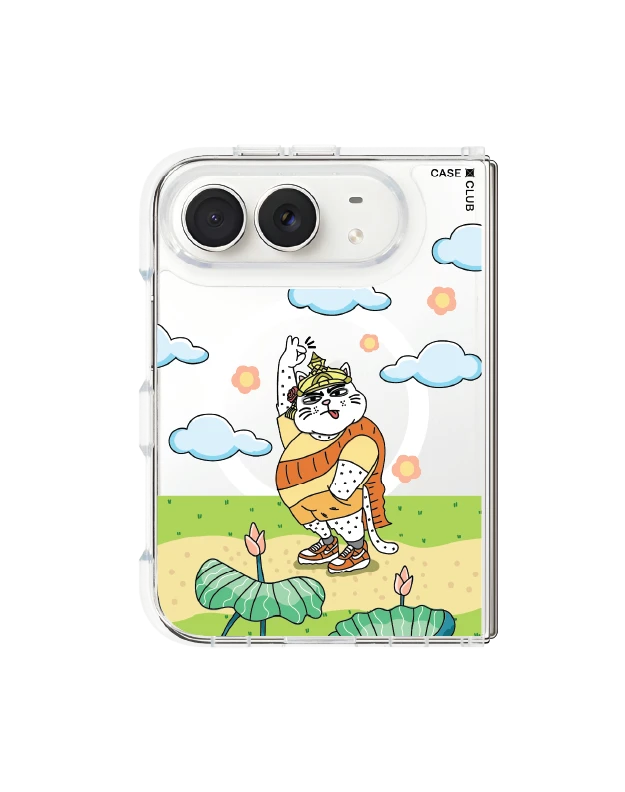iphone duo clear magsafe guardian angel cat