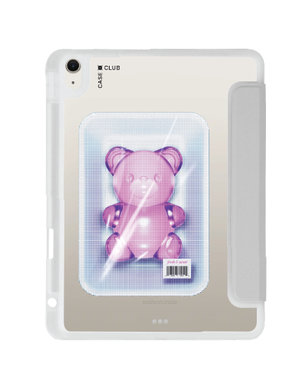 ipad air4/5/6/7 11" 2025 (m2/m3) clear grey halftone jelly bear