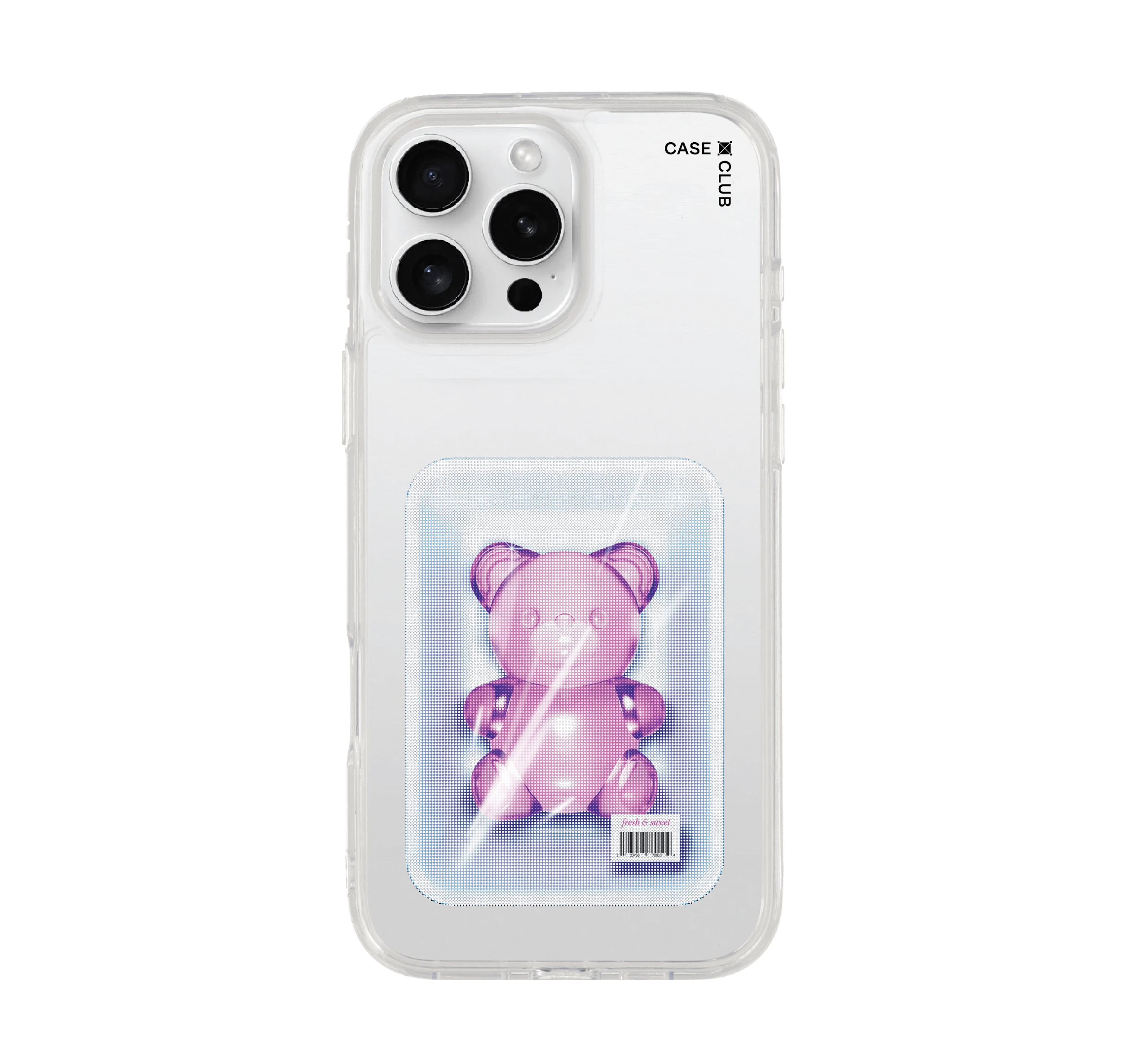 เคสใส iphone 16 pro max หมีเยลลี่แพ็กสูญญากาศ