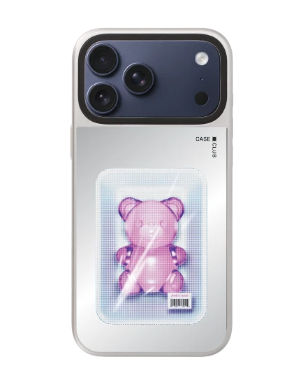 เคสกระจก iphone 17 pro max magsafe หมีเยลลี่แพ็กสูญญากาศ