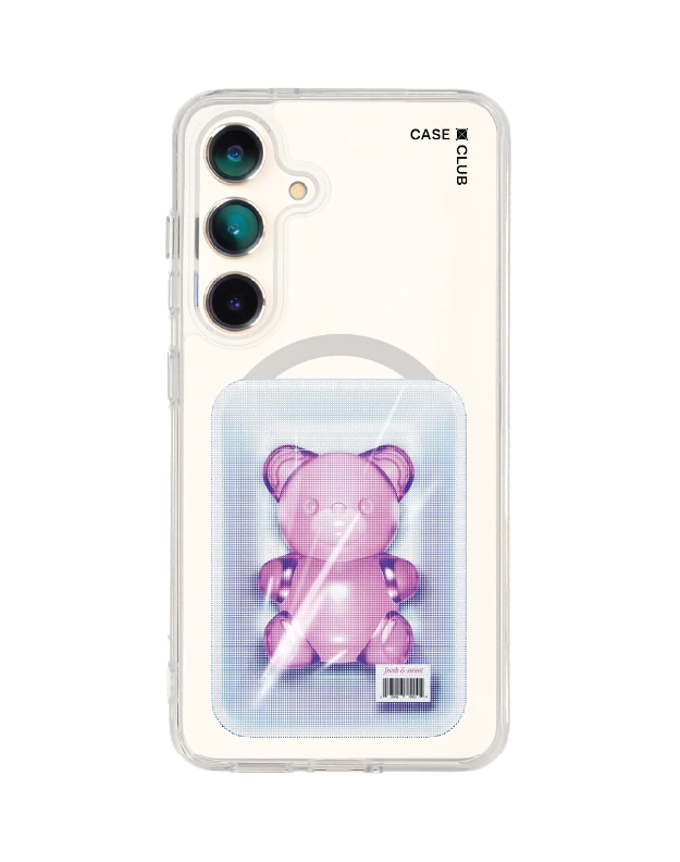 เคสใส samsung galaxy s25 magsafe หมีเยลลี่แพ็กสูญญากาศ