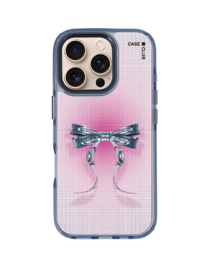 iPhone 16 Pro Clear Blue MagSafe ริบบิ้นฮาล์ฟโทน