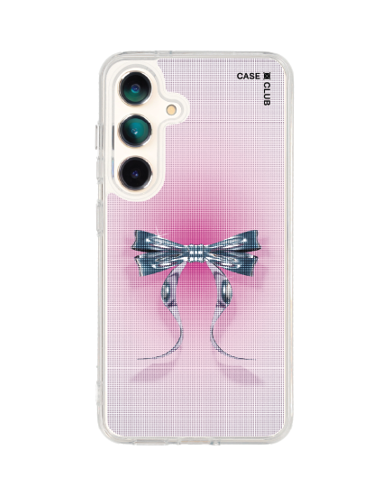 เคสใส samsung galaxy s25 magsafe ริบบิ้นฮาล์ฟโทนสีฟ้าชมพู