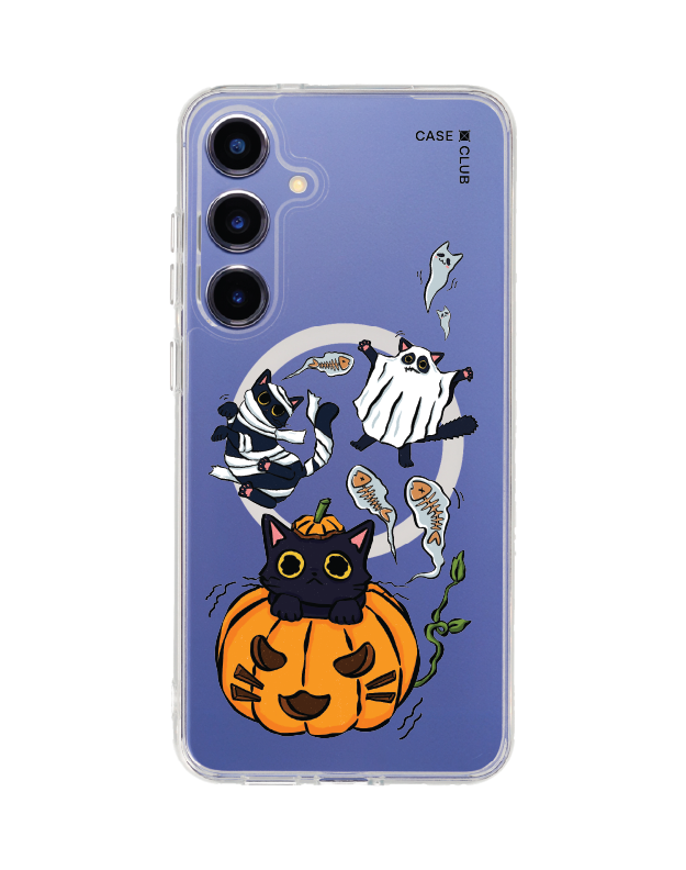 samsung galaxy s25 plus clear magsafe halloween cat