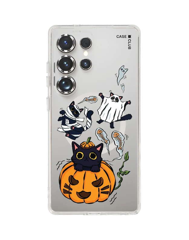 samsung galaxy s25 ultra clear magsafe halloween cat