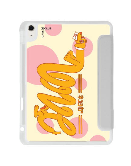 ipad air4/5/6/7 11" 2025 (m2/m3) clear grey happy hotdoggo