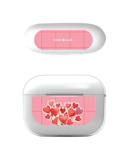 เคสใส airpods pro 2 ช่อดอกไม้รูปหัวใจ