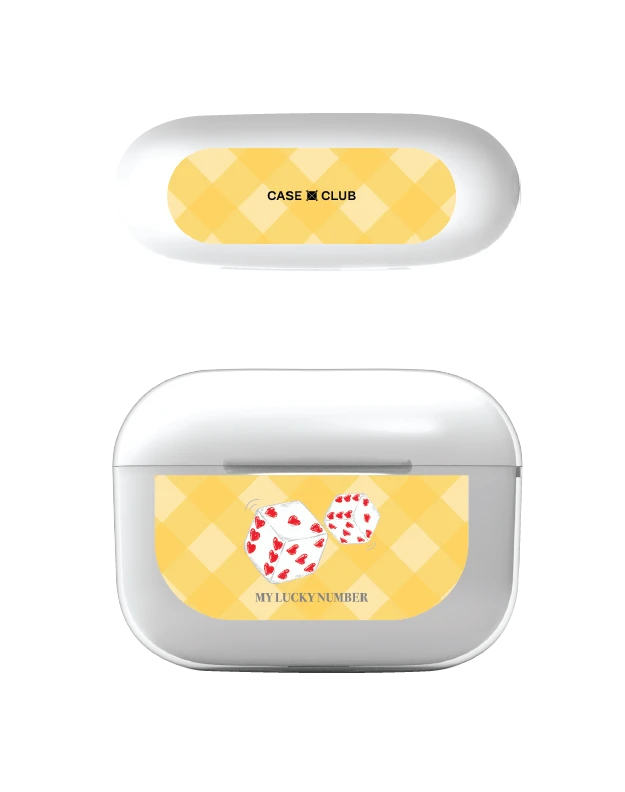 เคสใส airpods pro 2 ลูกเต๋าหัวใจ