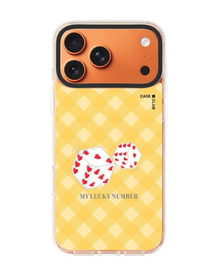 iphone 17 pro max clear case magsafe shield heart dice