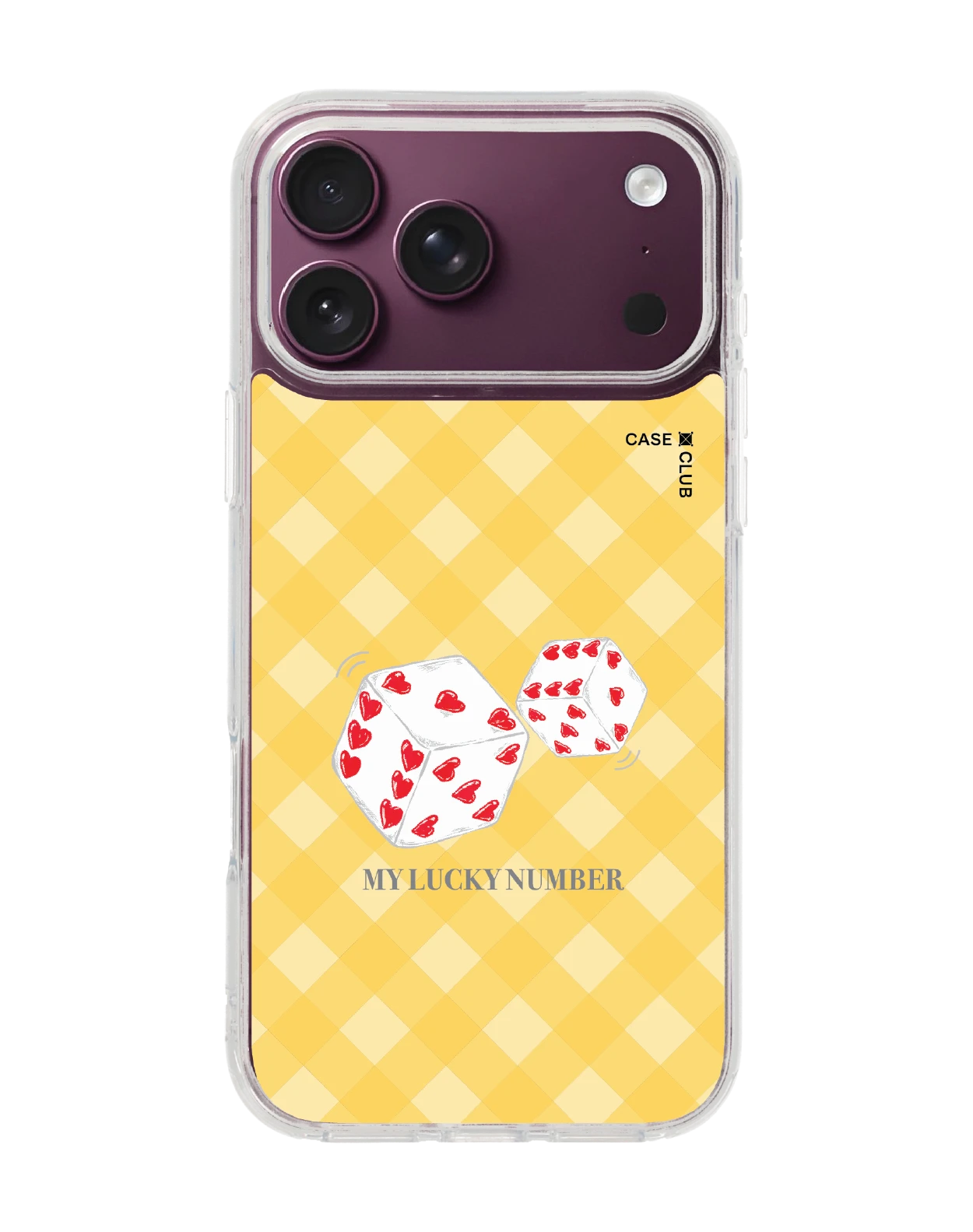 เคสใส iphone 18 pro max ลูกเต๋าหัวใจ
