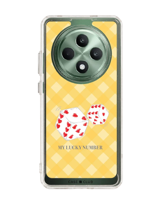 oppo reno 12f clear case heart dice