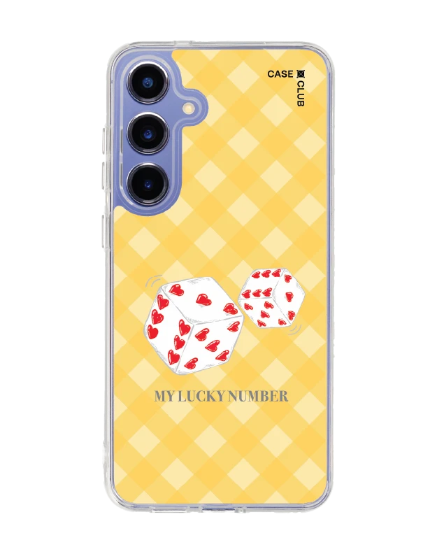 samsung galaxy s25 plus clear magsafe heart dice