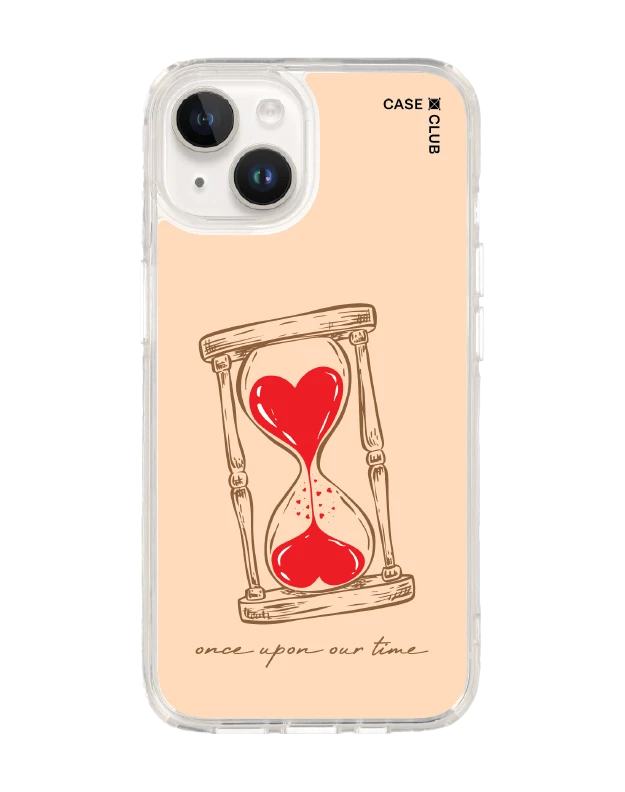 เคสใส iphone 14 magsafe นาฬิกาทรายหัวใจ