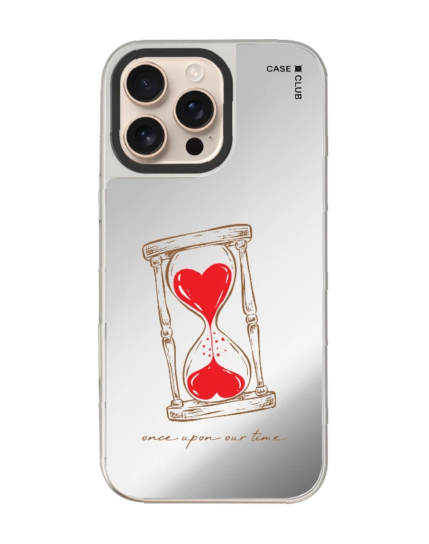 iphone 16 pro max mirror case magsafe heart hourglass