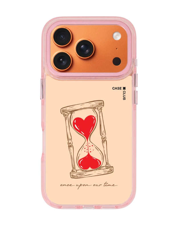 iphone 17 pro clear pink magsafe heart hourglass