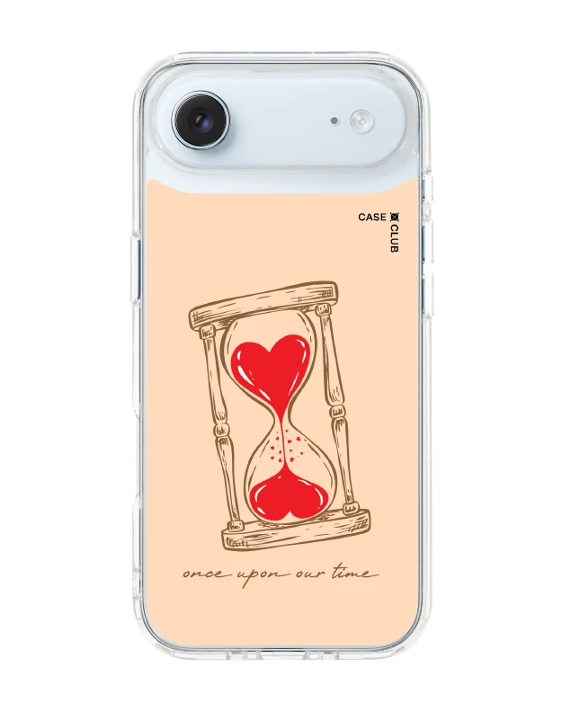 iphone air clear heart hourglass
