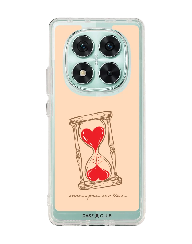 redmi note 14 pro clear case heart hourglass