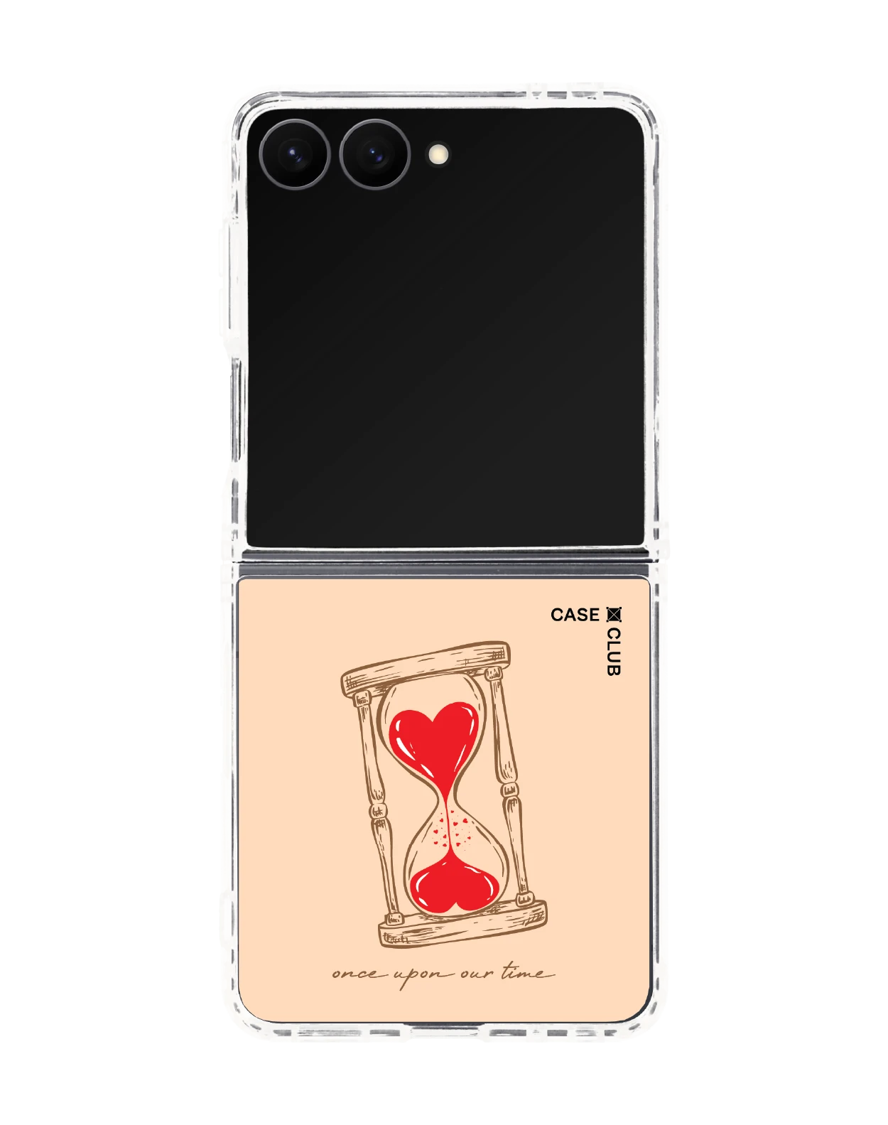 samsung galaxy z flip 8 clear magsafe heart hourglass