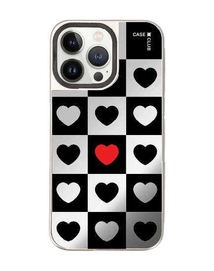 เคสกระจก iphone 14 pro max magsafe พาเหรดรูปหัวใจ