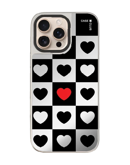 iphone 16 pro max mirror case magsafe heart parade