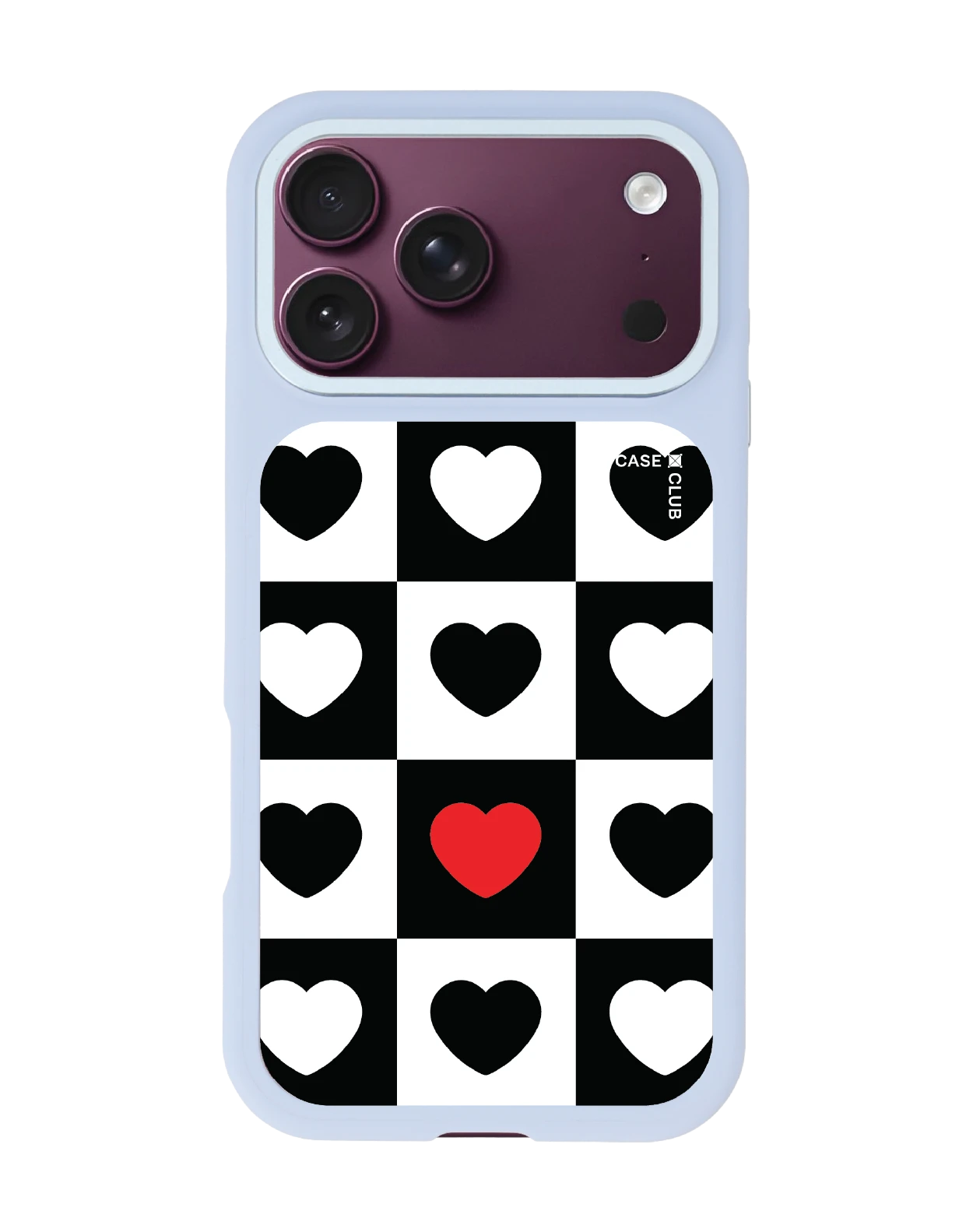 เคสเปลี่ยนฝาหลัง iphone 18 pro max magsafe สีฟ้า พาเหรดรูปหัวใจ