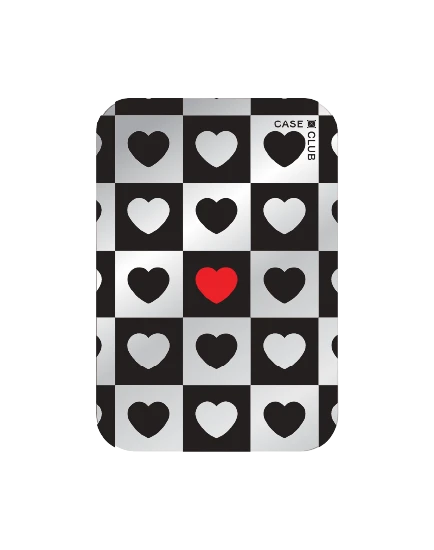 magnetic mirror cardholder stand heart parade