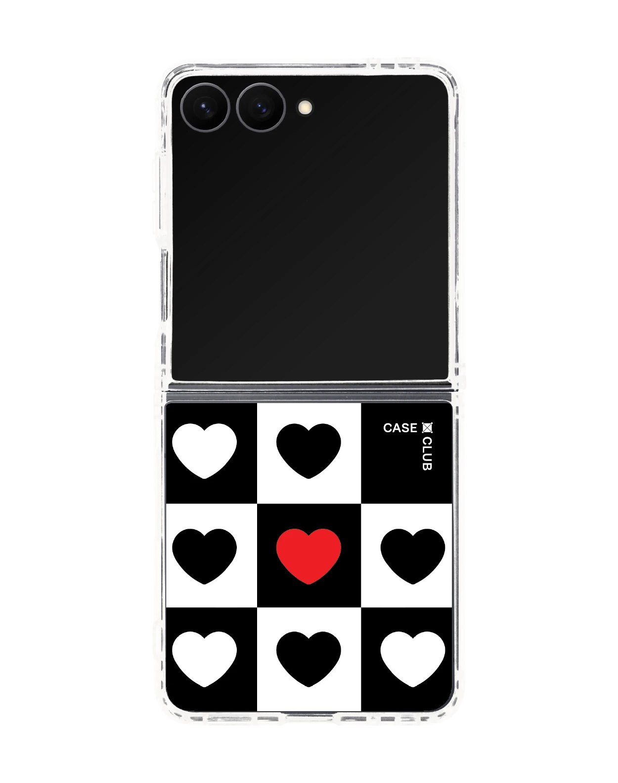 เคสใส samsung galaxy z flip 8 magsafe พาเหรดรูปหัวใจ