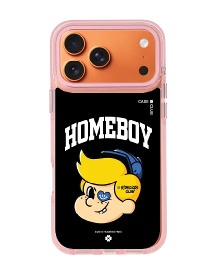 เคสใส iphone 17 pro max magsafe สีชมพู homeboy เจ้าหนูแม็ก