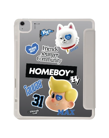 เคสใส ipad air6/7 13" 2025 (m2/m3) สีเทา homeboy คู่หูแม็กซิกกี้