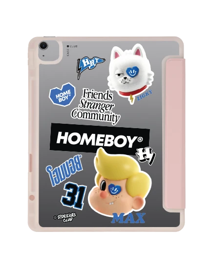เคสใส ipad air6/7 13" 2025 (m2/m3) สีชมพู homeboy คู่หูแม็กซิกกี้