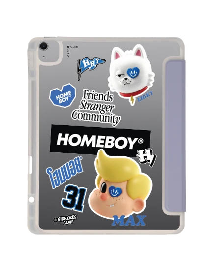 เคสใส ipad air6/7 13" 2025 (m2/m3) สีม่วง homeboy คู่หูแม็กซิกกี้
