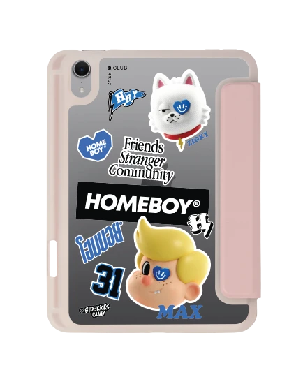 ipad mini 7 clear pink homeboy sidekick crew