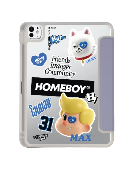 ipad pro 11" (2024) clear purple homeboy sidekick crew