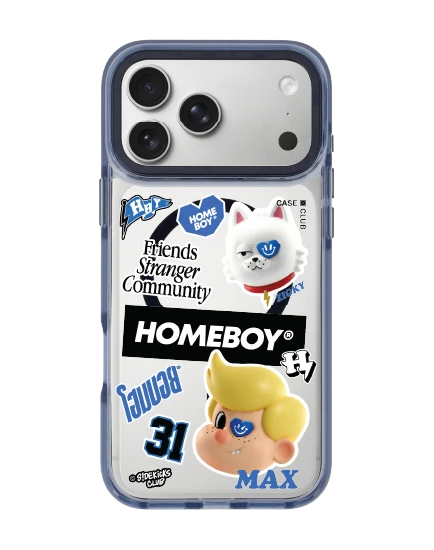เคสใส iphone 17 pro max magsafe สีฟ้า homeboy คู่หูแม็กซิกกี้