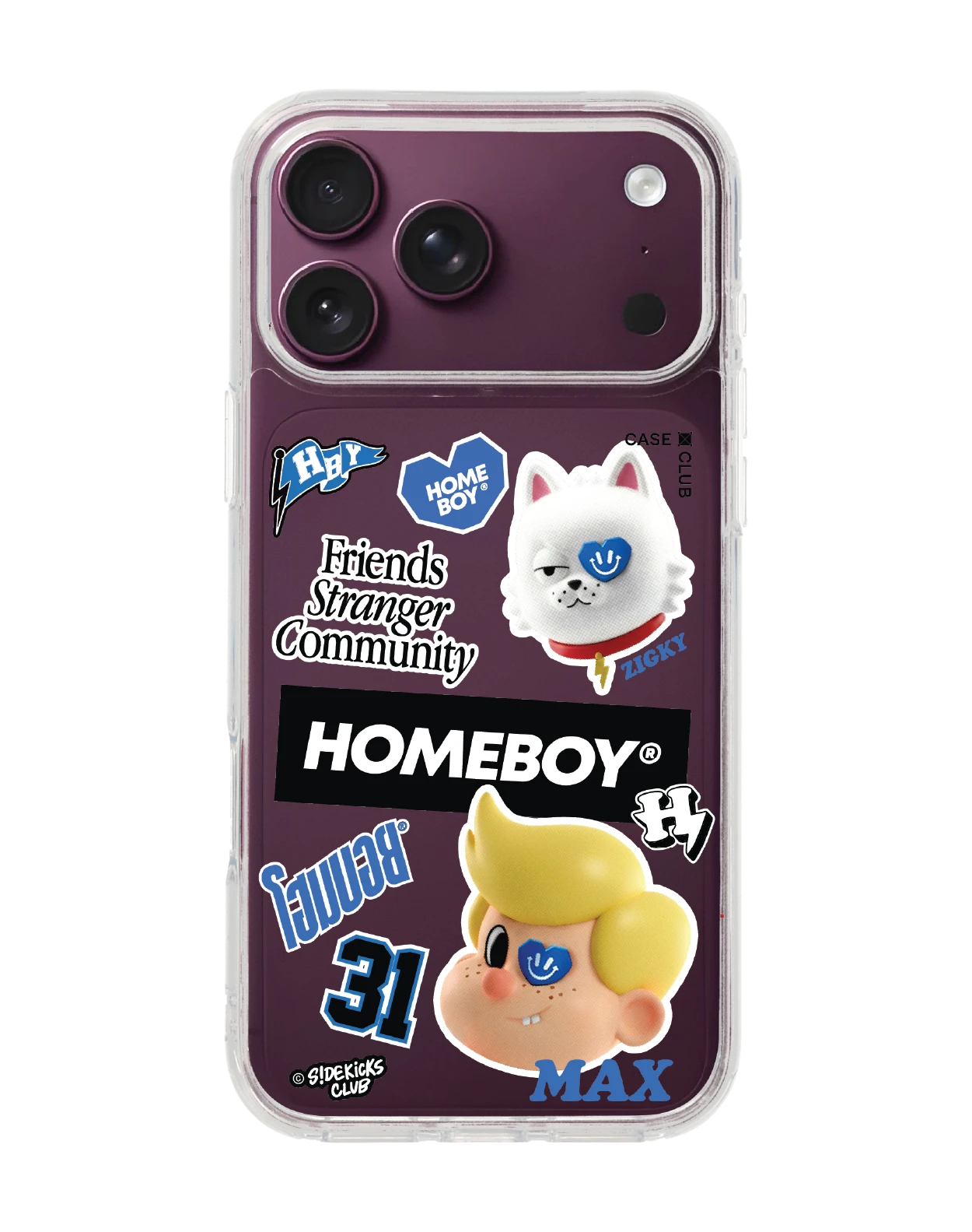 เคสใส iphone 18 pro max homeboy คู่หูซิกกี้