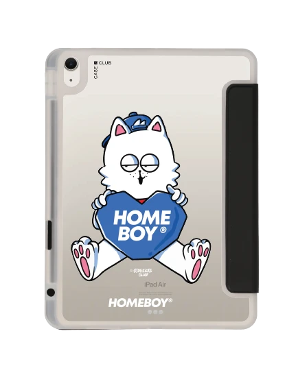 เคสใส ipad air4/5/6/7 11" 2025 (m2/m3) สีดำ homeboy เจ้าแมวซิคกี้