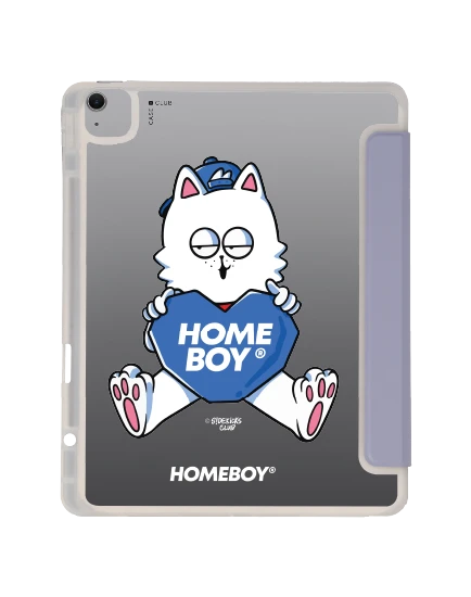 เคสใส ipad air6/7 13" 2025 (m2/m3) สีม่วง homeboy เจ้าแมวซิคกี้