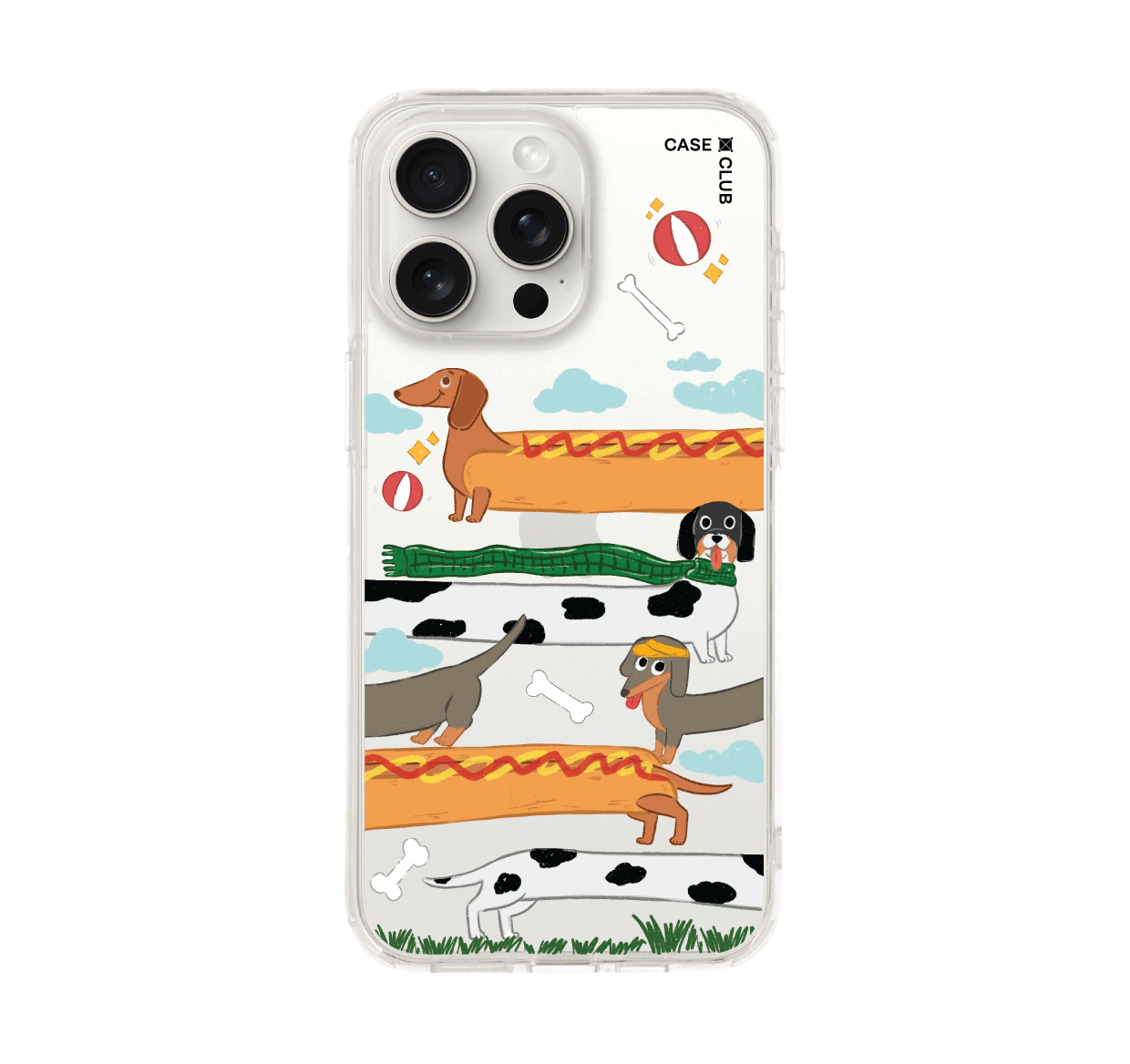 เคสใส iPhone 15 Pro Max ดัชชุนด์ฮอทด็อก