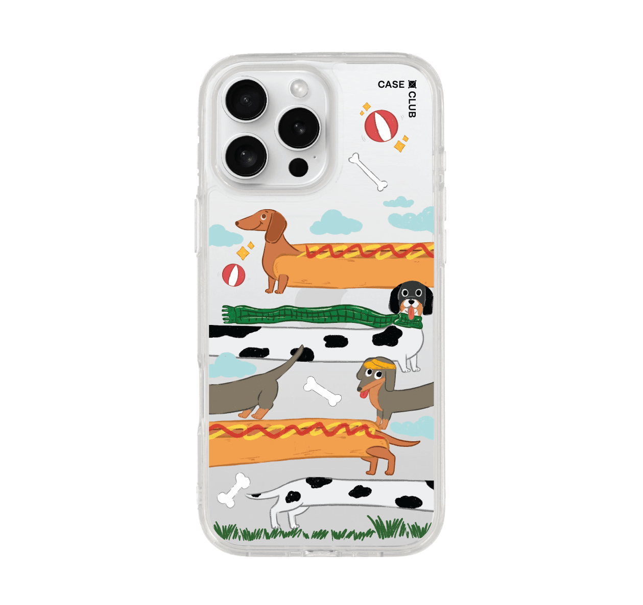 เคสใส iPhone 16 Pro Max ดัชชุนด์ฮอทด็อก