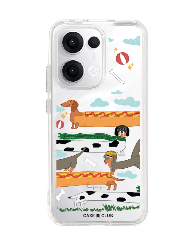 เคสใส oppo reno 13 ดัชชุนด์ฮอทด็อก