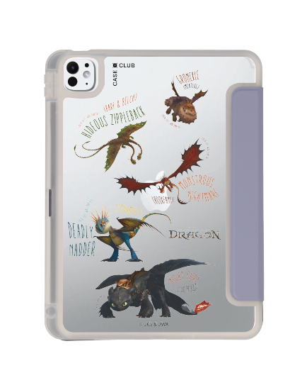 เคสใส ipad pro 11 สีม่วง httyd dragon team