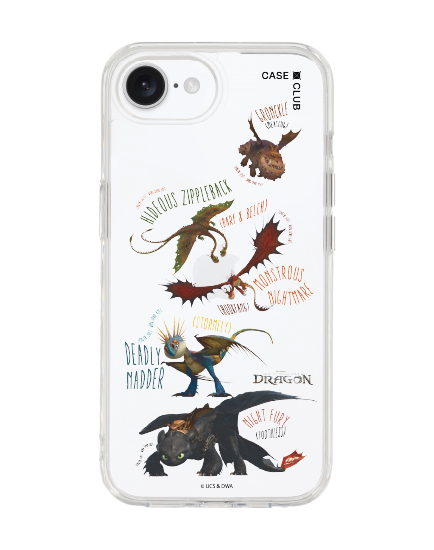 iphone 16e clear case httyd dragon team
