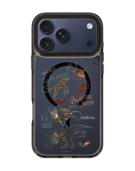 เคสใส iphone 17 pro max magsafe สีดำ เขี้ยวกุดและผองเพื่อน