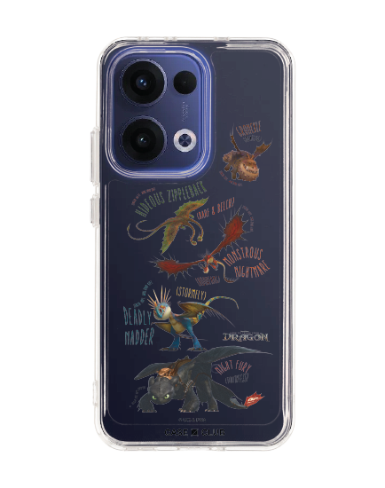 oppo reno 13 clear case httyd dragon team