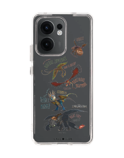 เคสใส oppo reno 13f httyd dragon team