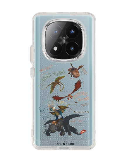 redmi note 14 pro plus clear case httyd dragon team