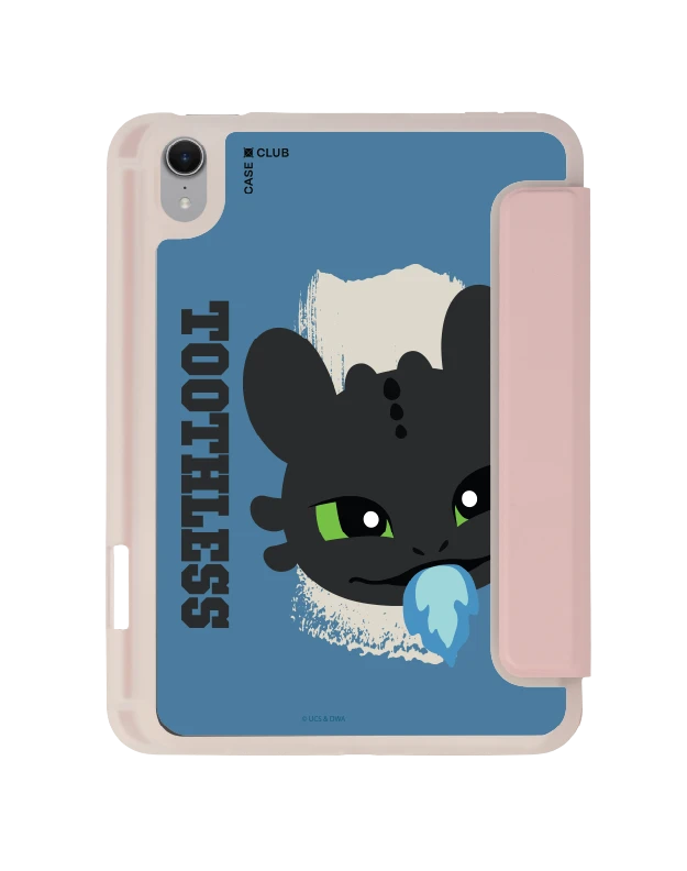 ipad mini 7 clear pink httyd toothless fire mood