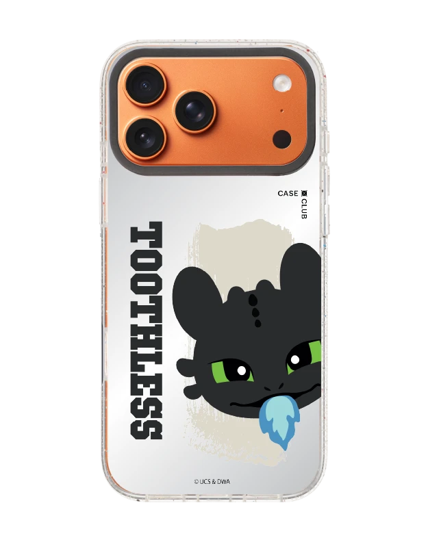 เคสกระจกใส iphone 17 pro max magsafe httyd เขี้ยวกุดพ่นไฟ