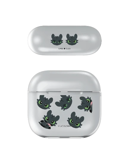airpods 4 clear case httyd toothless mood